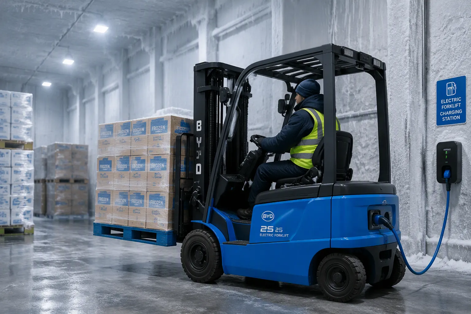How to Choose a Cold Storage Electric Forklift for Your Freezer Warehouse