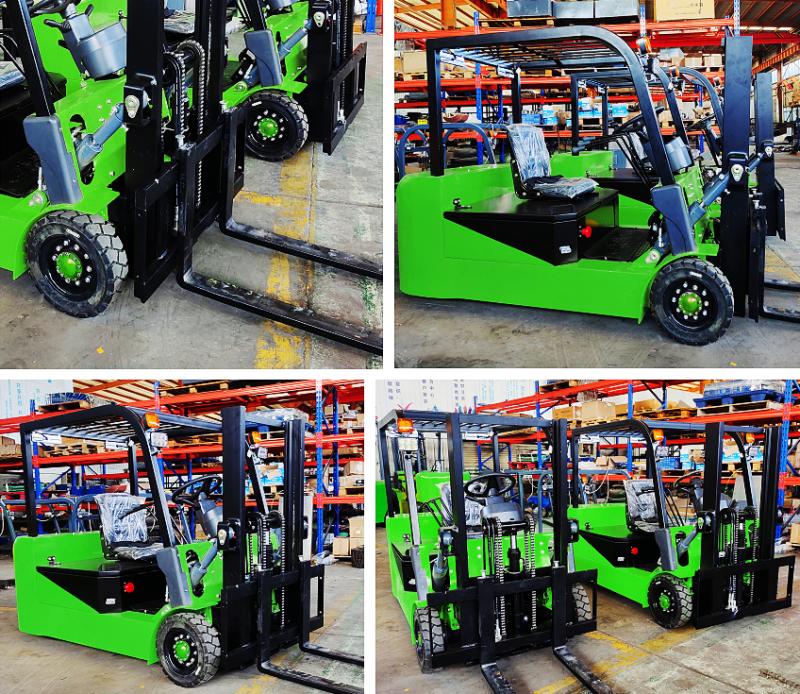 Details of electric ultra-low three-wheel forklift