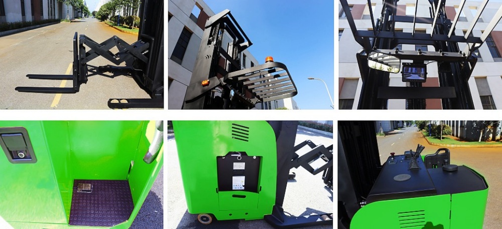 Details of electric double deep scissor type reach truck