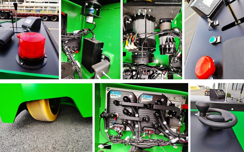 Details of heavy-duty electric pallet truck