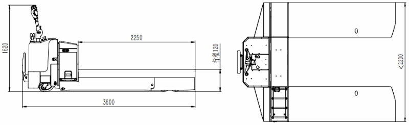 Size of customized electric coil truck