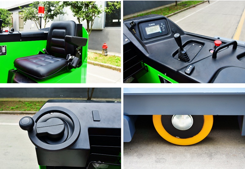 Details of heavy duty non-standard electric platform truck
