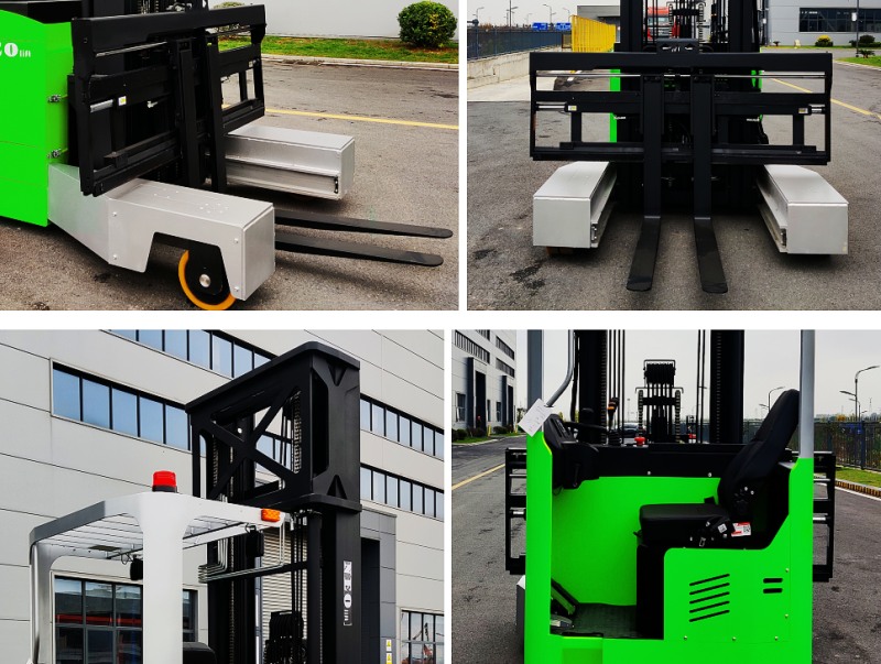 Details of Details of narrow-body electric seated multi-directional forklift 