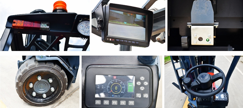 Details of electric articulated forklift