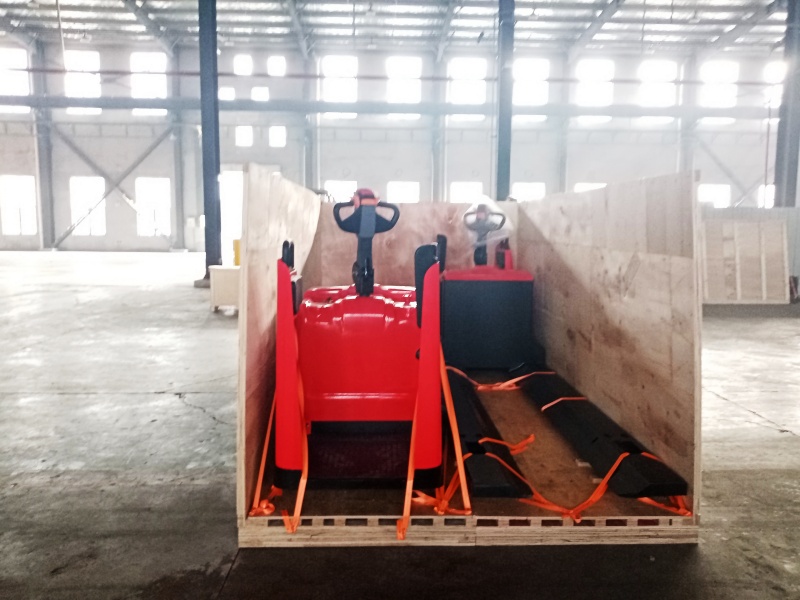 NEOlift customized semi-enclosed stand on coil truck 