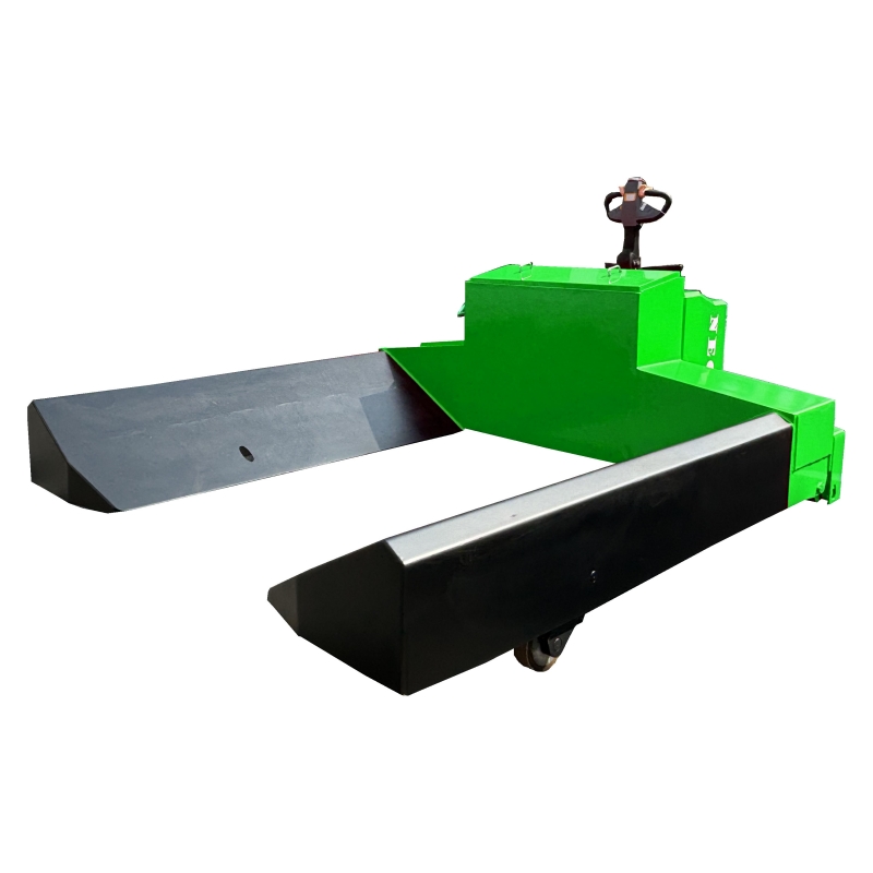 Non-standard stand on electric coil truck