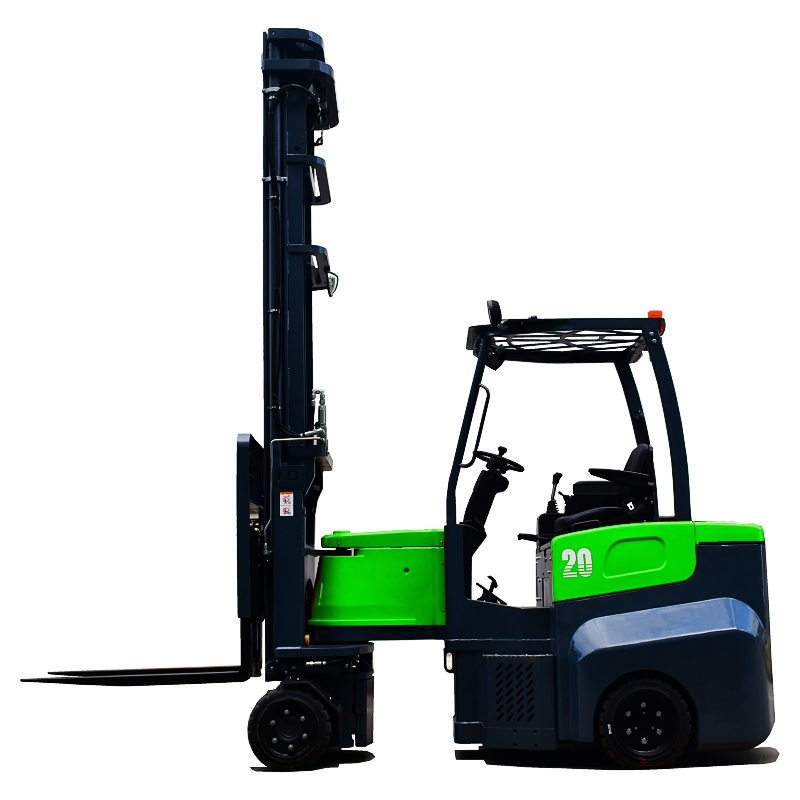 High reach articulated counterbalance forklift