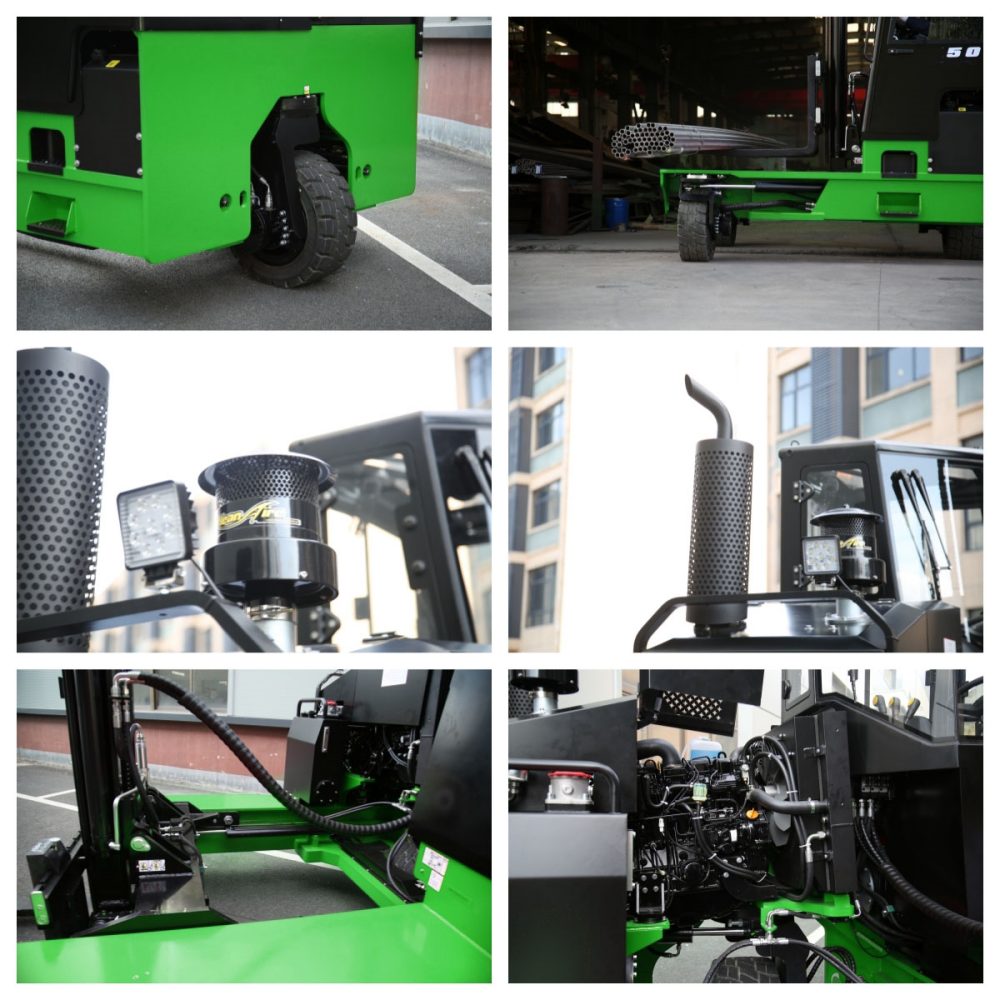 Details of diesel multi-directional side loader