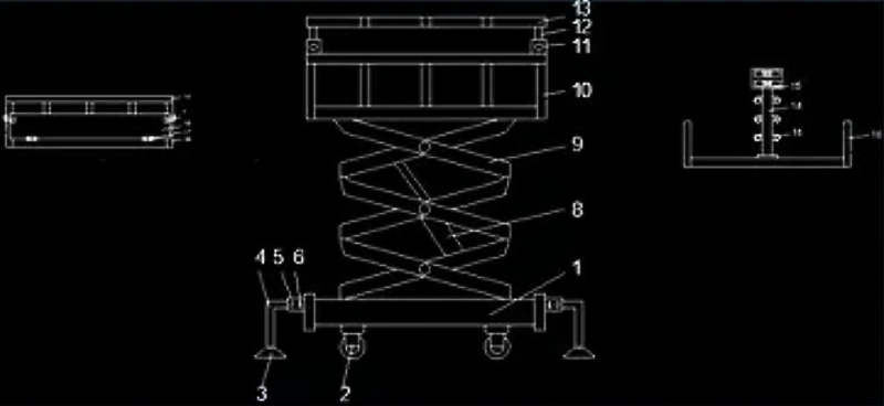 Size of Aerial Work Platform Scissors Lift